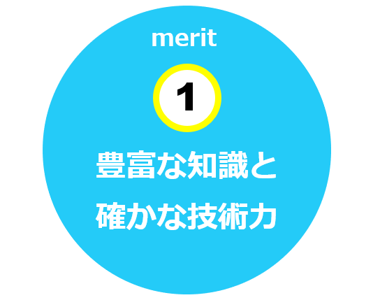 豊富な知識と確かな技術力